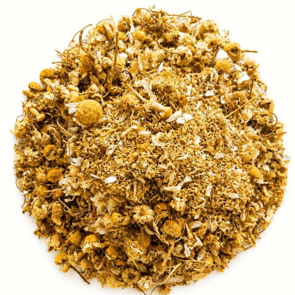 Rumianek koszyczek Działa przeciwzapalnie, rozkurczowo i wiatropędnie łagodząc bóle brzucha, wzdęcia, niestrawność oraz stany zapalne błony śluzowej